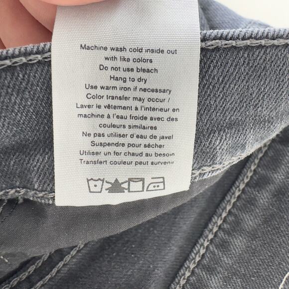 Rag & Bone Jeans Mens 32x34 Slim Fit 2 Gray Charcoal Button Fly Stretch - Picture 8 of 11